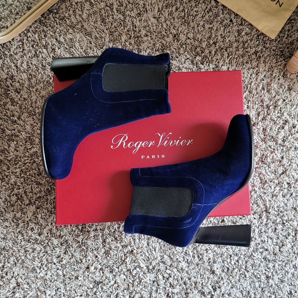 Roger vivier ankle boots blue - Picture 2 of 12